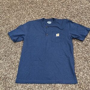 Carhartt Men's Blue Henley Shirt